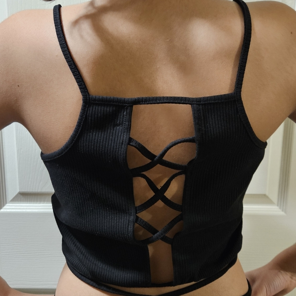 Fashion Nova Textured Black Top - Picture 5 of 9